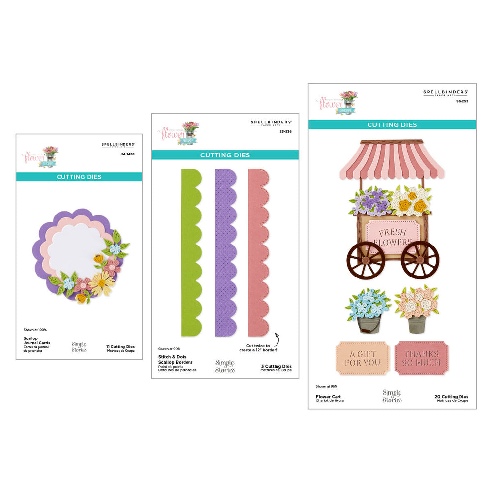 Simple Vintage Flower Shoppe Die Bundle with Simple Stories