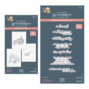 Say Cheese Classic Pooh Birthday Press + Foil Bundle