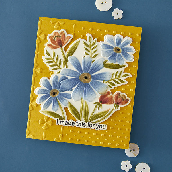 Thank You Bouquet 3D Folder and Stencil Bundle by Wendy Vecchi