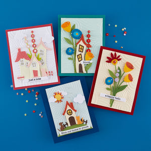 Whimsical Blooms Etched Dies by Vicky Papaioannou