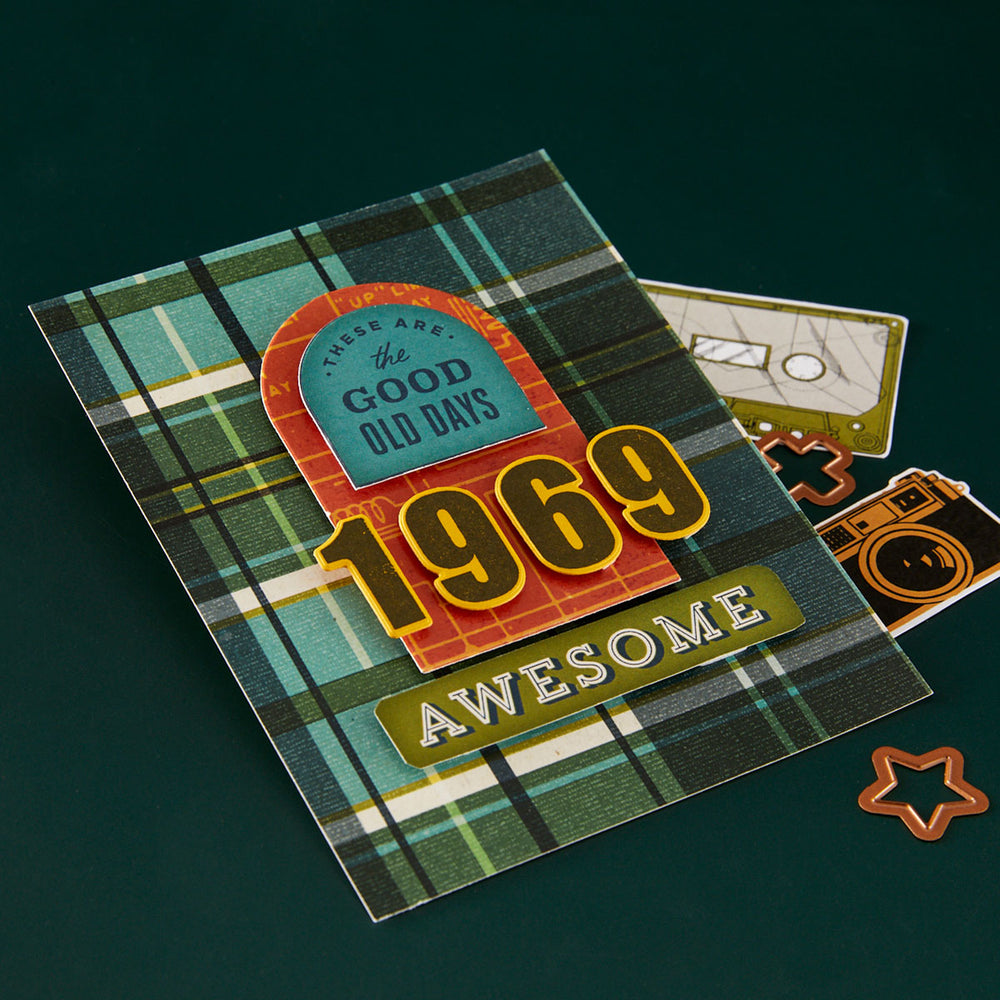 Rustic Legend Numbers Etched Dies for Coordinating Stamp Set with Simple Stories