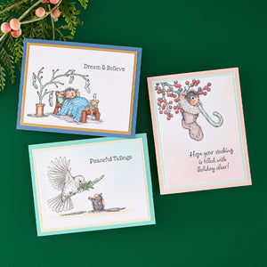 House-Mouse Holiday Dreams Cling Rubber Stamp Set
