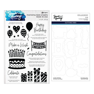 Snarky Birthday Stamp & Die Bundle by Simon Hurley