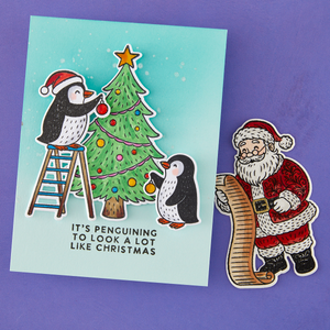 Polar Friends Etched Dies for Coordinating Stamp Set by Simon Hurley