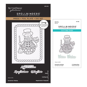 Snowman Wishes Press Plates + Free Gift Dies - BetterPress Society July 2026