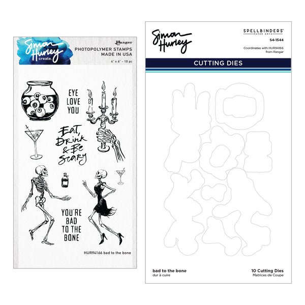 Bad to the Bone Stamp & Die Bundle by Simon Hurley
