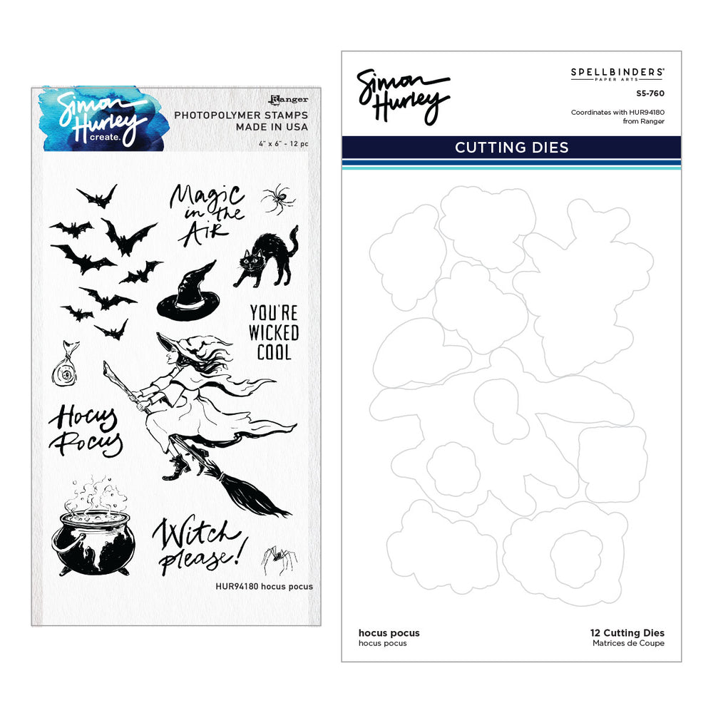 Hocus Pocus Stamp & Die Bundle by Simon Hurley