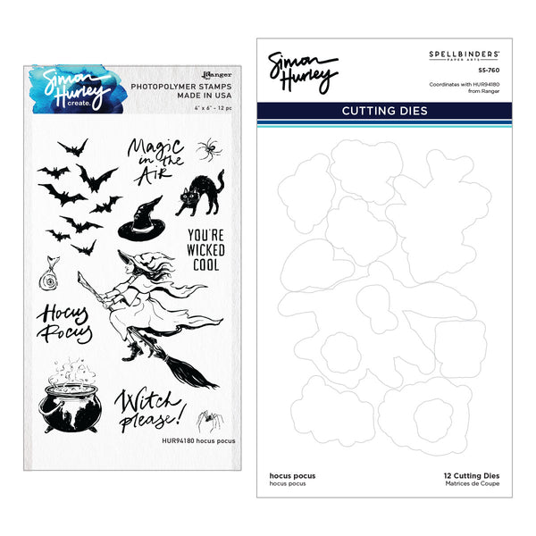 Hocus Pocus Stamp & Die Bundle by Simon Hurley