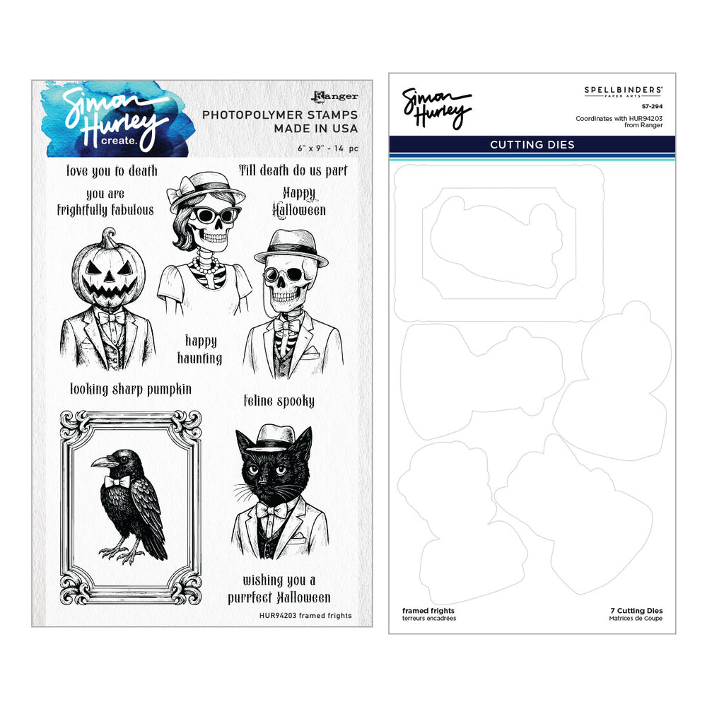 Framed Fright Stamp & Die Bundle by Simon Hurley