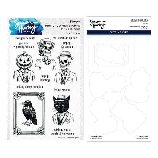 Framed Fright Stamp & Die Bundle by Simon Hurley