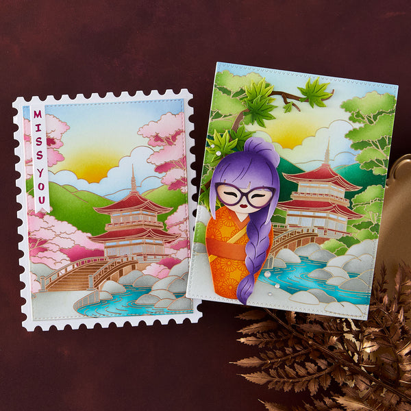 Shoji Screen3D Embossing Folder by Alex Syberia