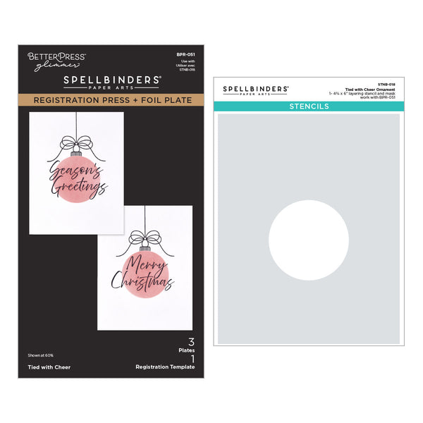 Tied with Cheer Press + Foil Plate & Stencil Bundle - 9/23 Consumer Launch