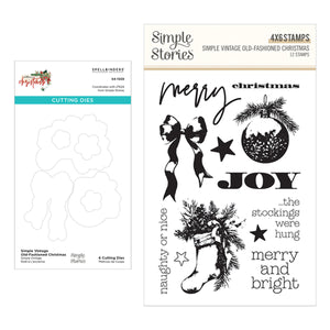 Simple Vintage Old-Fashioned Christmas Stamp & Die Bundle by Simple Stories