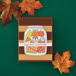 Autumn Hugs Press Plate + Die Set & FREE Copper Glimmer Foil - BetterPress Society September 2026