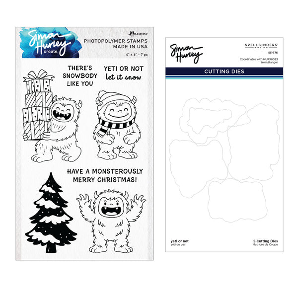 Yeti or Not Stamp & Die Bundle by Simon Hurley - Nov 2 Consumer Launch Late