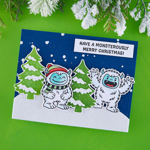 Yeti or Not Etched Dies for Coordinating Stamp Set by Simon Hurley - Nov 2 Consumer Launch Late