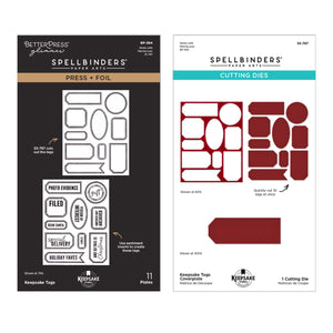 Press + Foil Keepsake Tags & Coverplate Die Bundle by Esther Glas - Nov 19 Consumer Launch Date