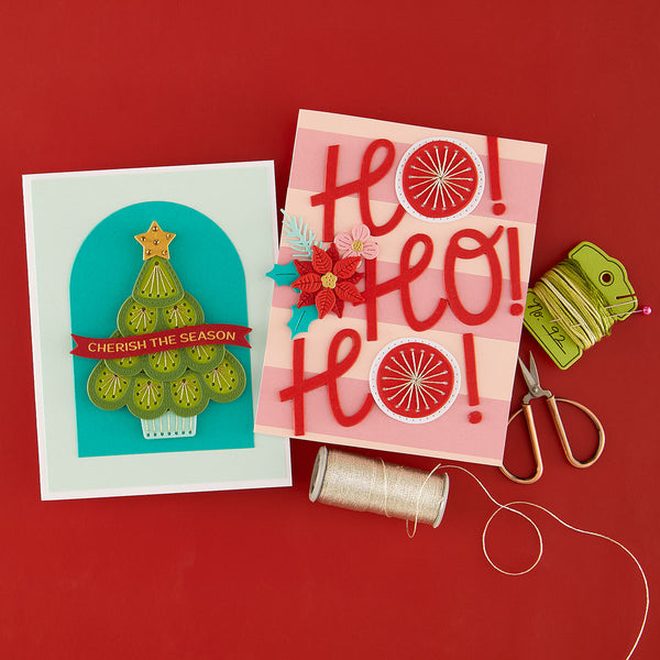 Stitched Baubles & Boughs Etched Dies