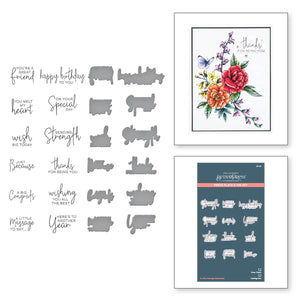 A Little Message Sentiments Press Plate & Die Set from the BetterPress Collection