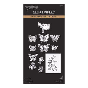 Butterfly Swirl Press + Foil Plate & Die Set