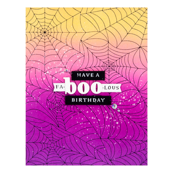 Spider Web Background Press + Foil Plate