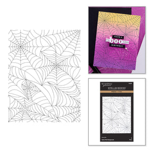 Spider Web Background Press + Foil Plate