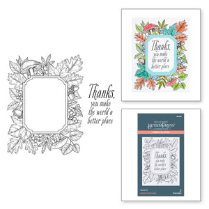 Autumn Thanks Frame Press + Foil Plate