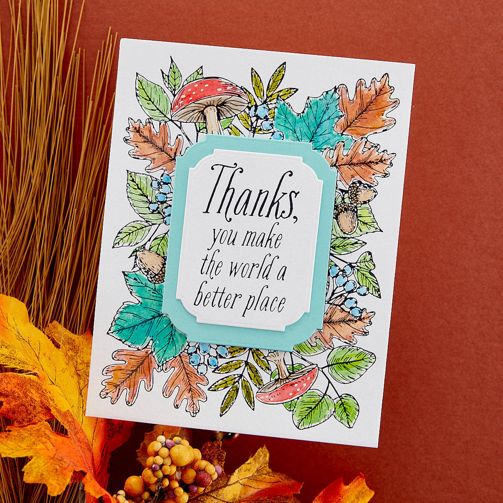 Notched Corner Frames Etched Dies from the BetterPress Autumn Collection