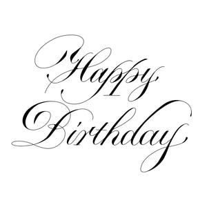 Copperplate Happy Birthday Press + Foil Plate