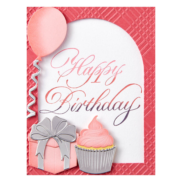 Copperplate Happy Birthday Press + Foil Plate