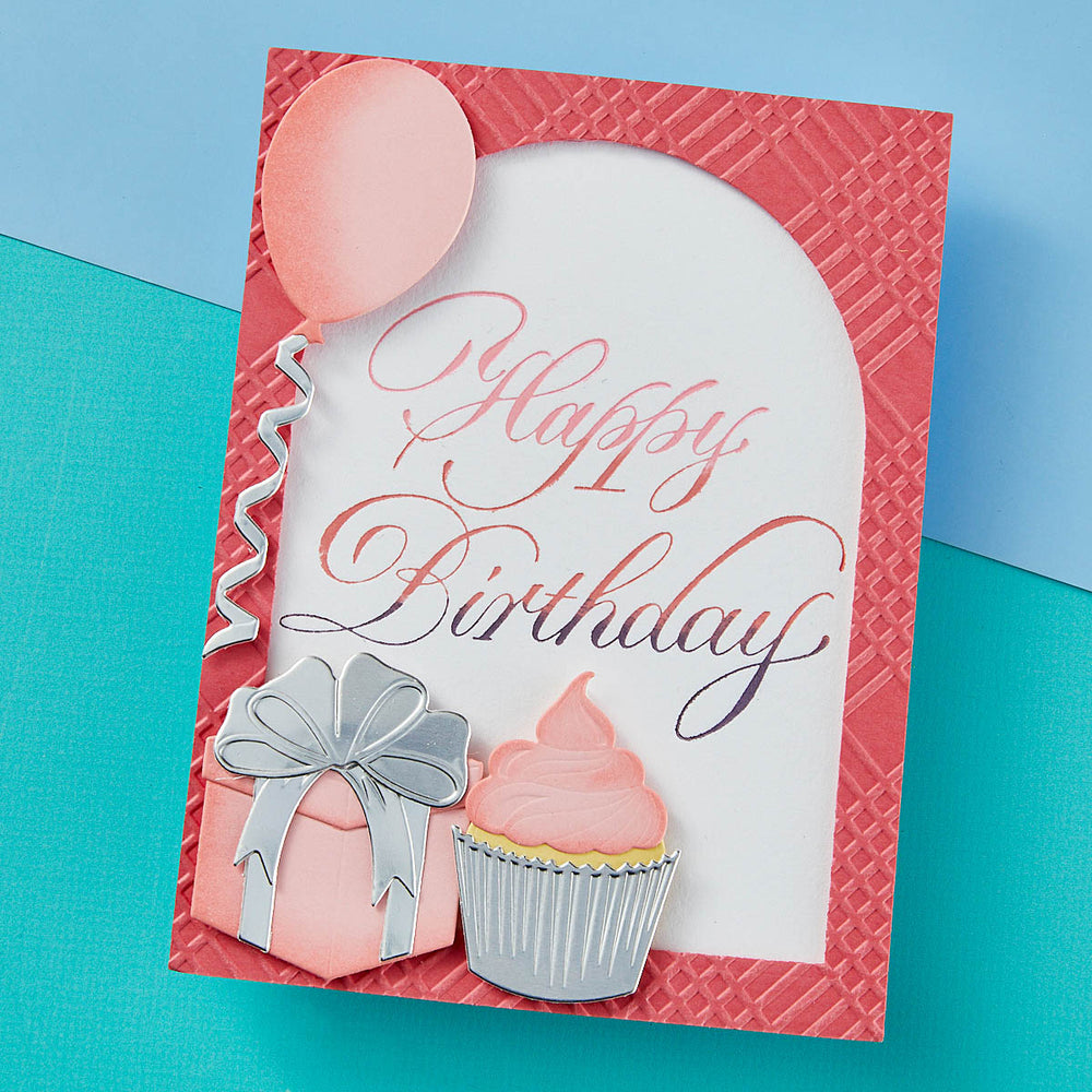 Copperplate Happy Birthday Press Plate from the Copperplate Everyday Sentiments Collection by Paul Antonio