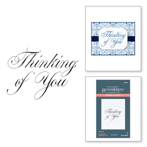 Copperplate Thinking of You Press Plate from the Copperplate Everyday Sentiments Collection by Paul Antonio