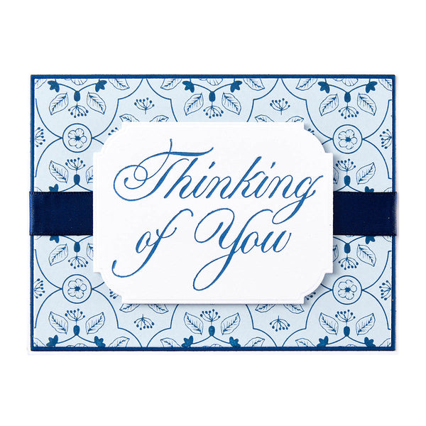 Copperplate Thinking of You Press Plate from the Copperplate Everyday Sentiments Collection by Paul Antonio