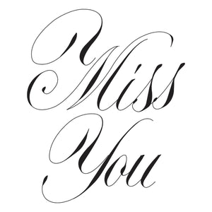 Copperplate Miss You Press + Foil Plate by Paul Antonio