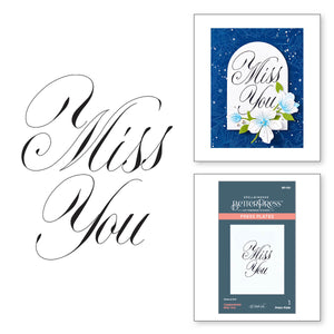 Copperplate Miss You Press + Foil Plate by Paul Antonio