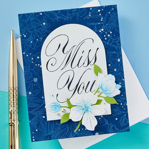Copperplate Miss You Press + Foil Plate by Paul Antonio