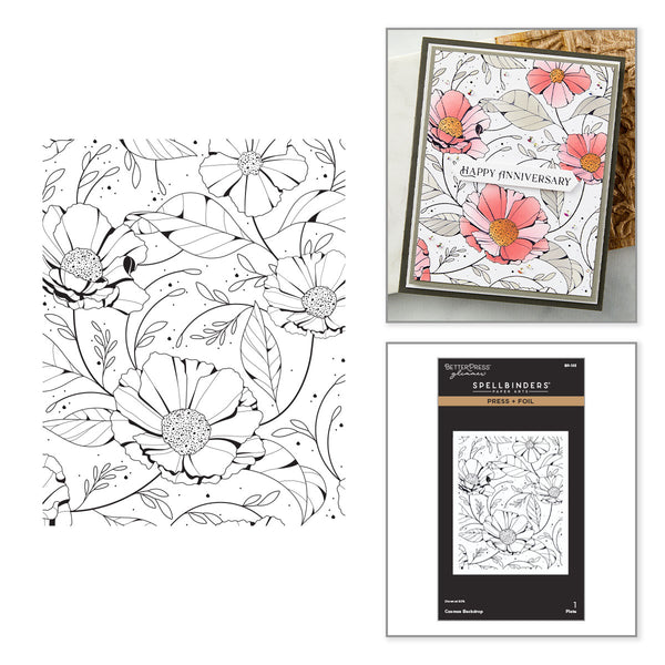 Cosmos Backdrop Press + Foil Plate