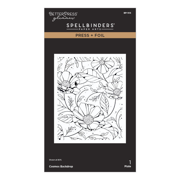 Cosmos Backdrop Press + Foil Plate and Stencil Bundle