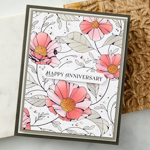 Cosmos Backdrop Press + Foil Plate and Stencil Bundle