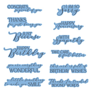 You are Everything Sentiments Press + Foil Plate & Die Set