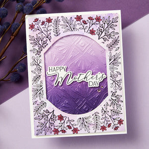 Mother's & Father's Day Sentiments Press + Foil Plate