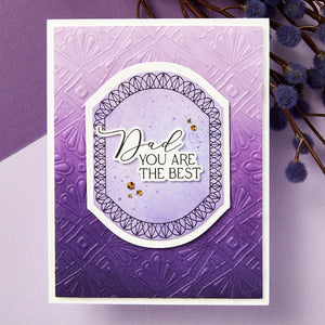 Mother's & Father's Day Sentiments Press + Foil Plate
