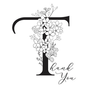 Floral T and Sentiment Press + Foil Plate