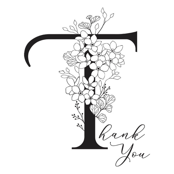 Floral T and Sentiment Press + Foil Plate