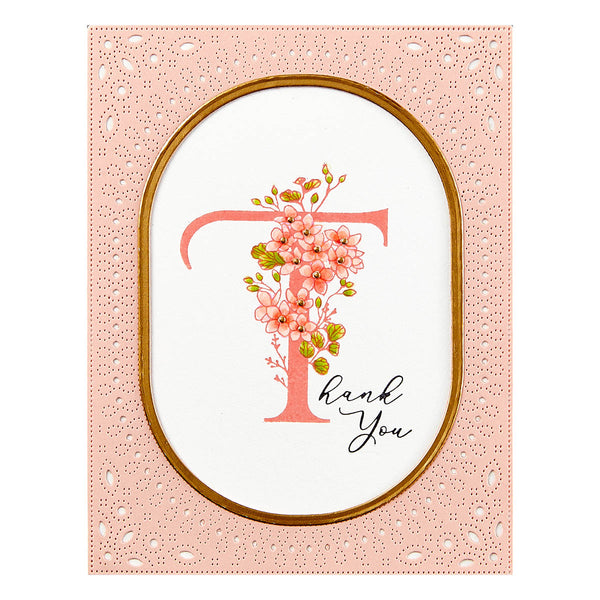 Floral T and Sentiment Press + Foil Plate