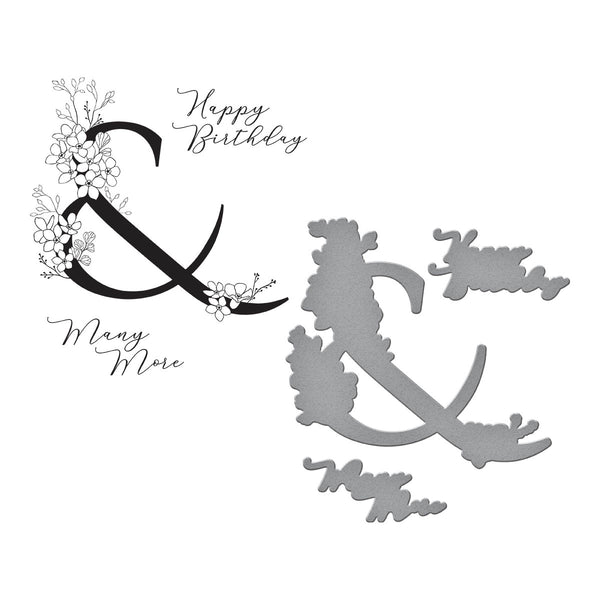 Floral & and Sentiment Press + Foil Plate