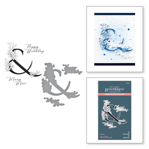 Floral & and Sentiment Press + Foil Plate