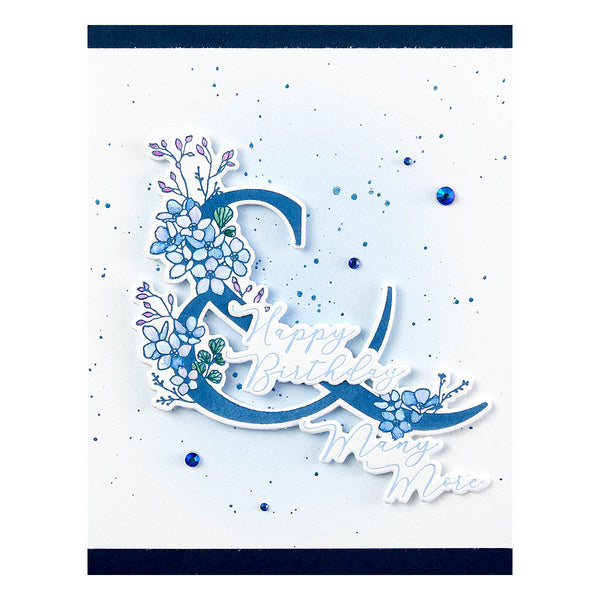 Floral & and Sentiment Press + Foil Plate