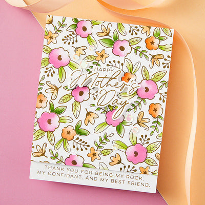 Floral Celebration Press Plate and Stencil Bundle from the Let's ...