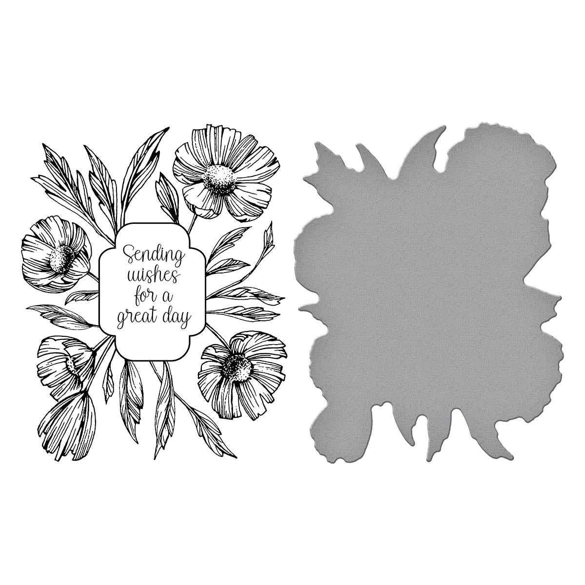 Anemone Frame Press Plate & Die Set - BetterPress Society March 2024